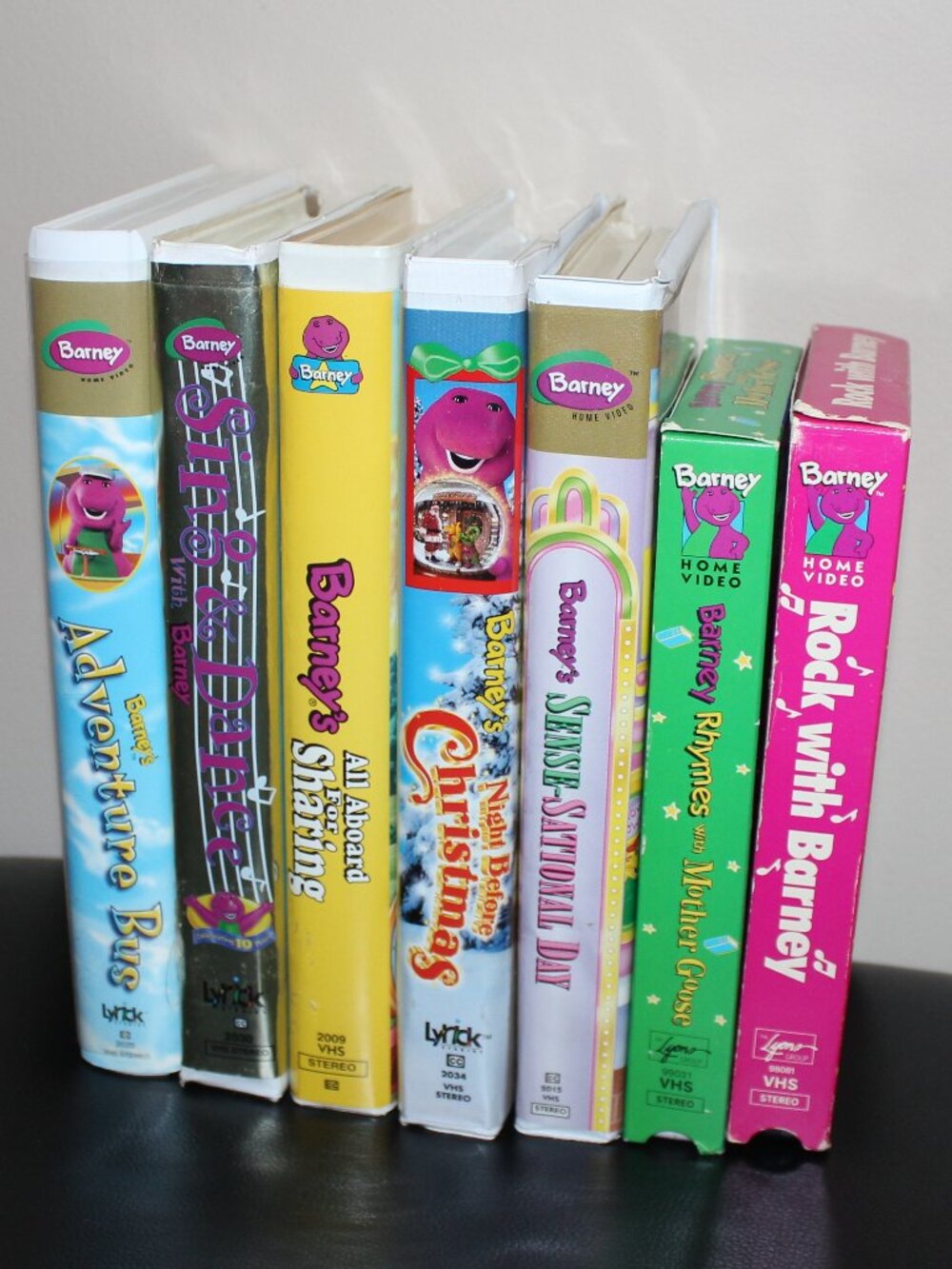 7x❤️vintage Barney The Purple Dinosaur VHS video tapes in excellent condition